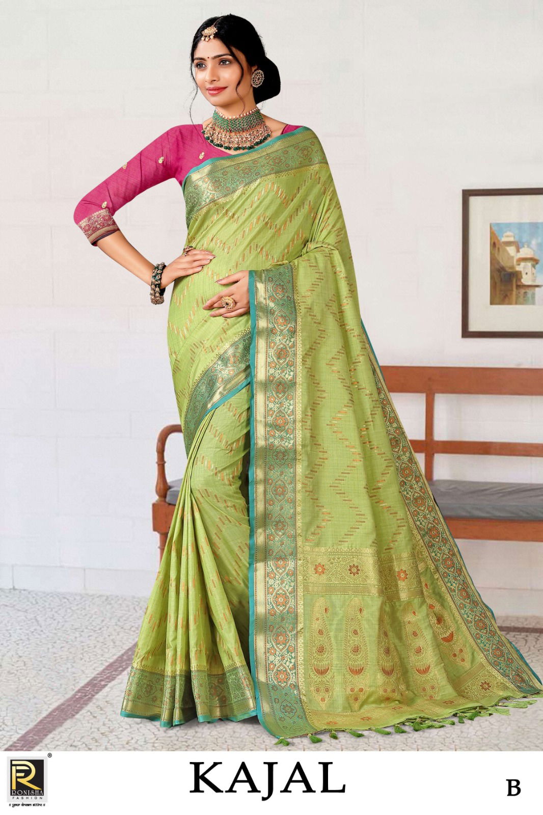 Kajal A To F Ronisha Banarsi Silk Sarees Catalog